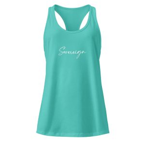 Sovereign Women’s fitted racerback tank top | Morrigan x Eiwaz