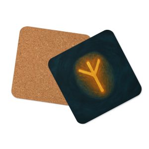 Algiz Cork-back Coaster